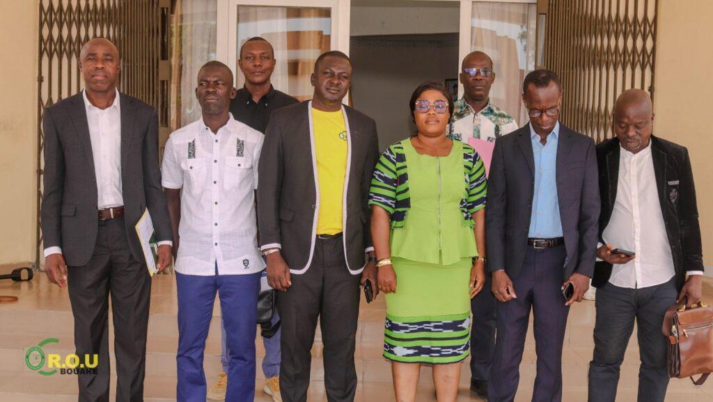 VIE DE L&rsquo;INSTITUTION : LA DIRECTION DU CROU DE BOUAKE ECHANGE AVEC LA SECTION SYNAPESCI DE L&rsquo;INSTITUTION