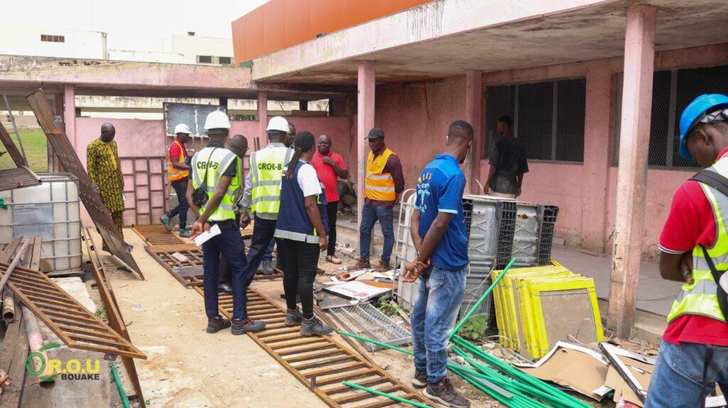 AMELIORATION DES CONDITIONS DE VIE : VISITE DE CHANTIERS AU CROU-B