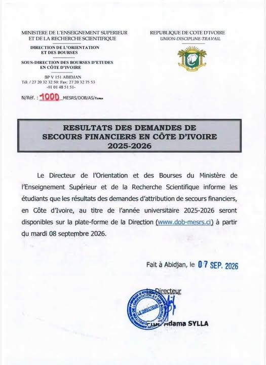 NOTE ET INFORMATION